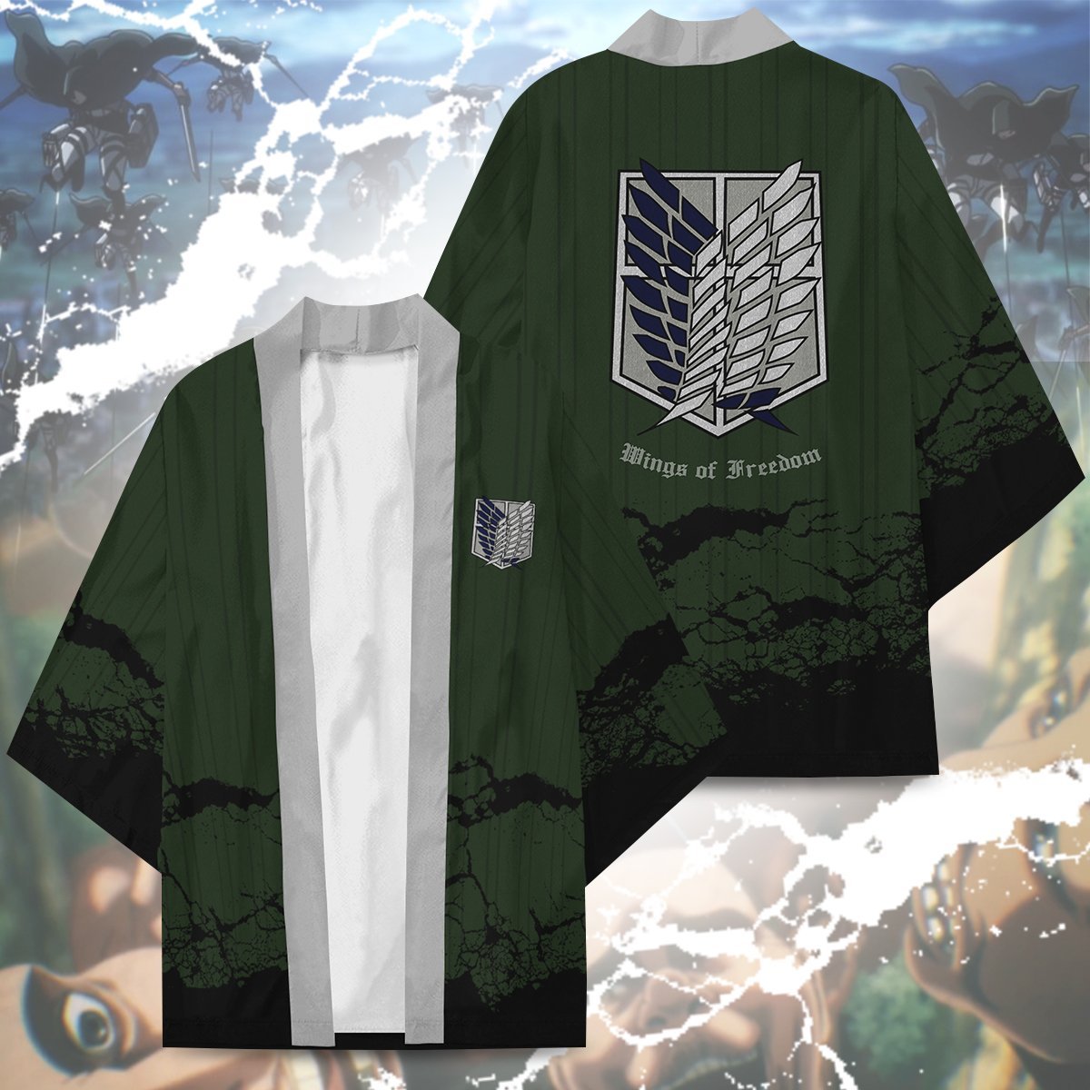 aot recon corps kimono 582551 - Otaku Treat