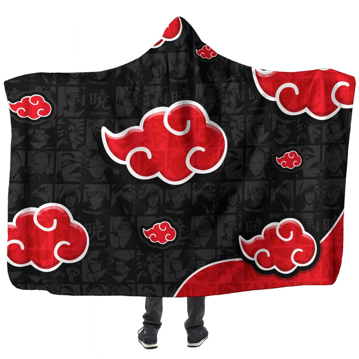 Akatsuki Gang Hooded Blanket Official Merch FDM3009 Child Official Otaku Treat Merch