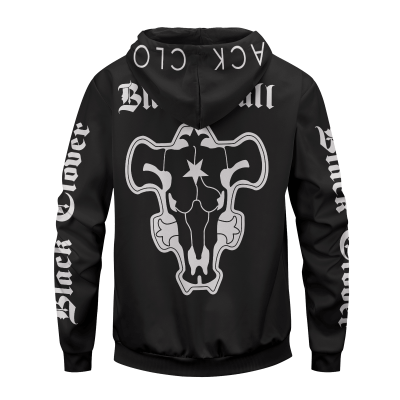 black bull unisex zipped hoodie 311032 - Otaku Treat