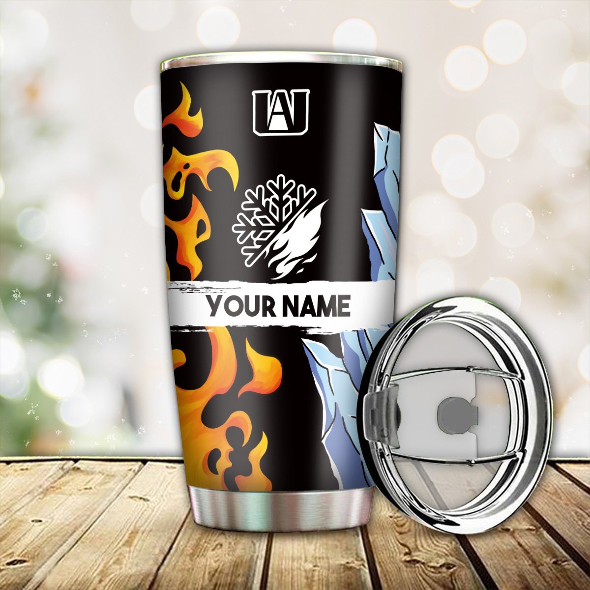 personalized fire and ice is my quirk tumbler 335210 - Otaku Treat