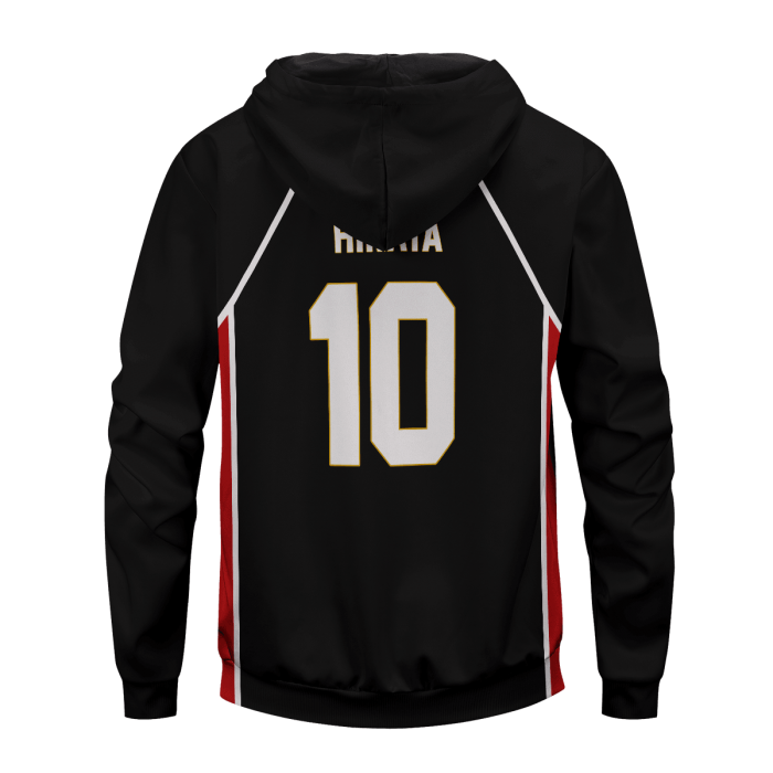 personalized haikyuu national team libero unisex zipped hoodie 535439 - Otaku Treat