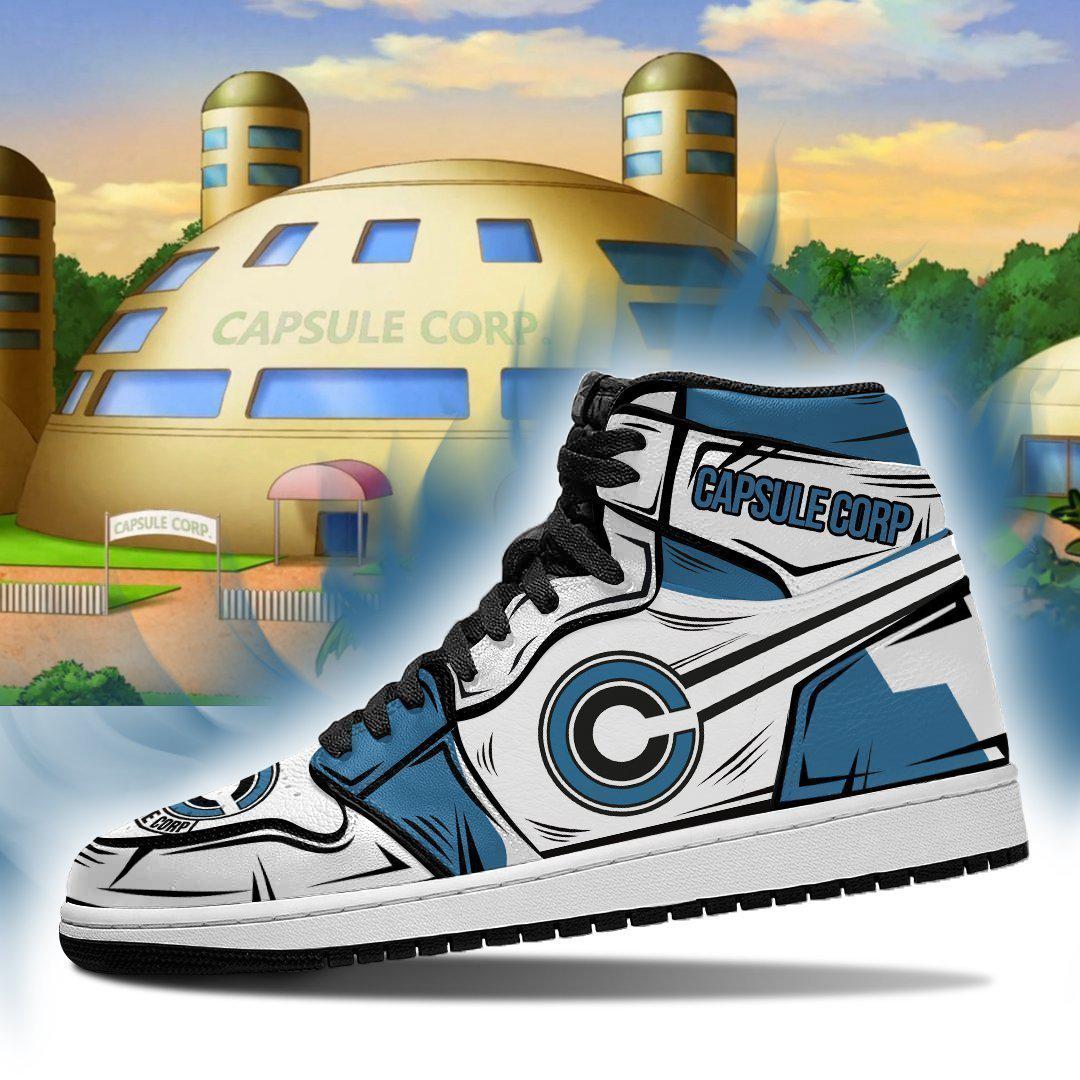 Capsule Corp Shoes Boots Dragon Ball Z Cosplay Custom Anime Jordan Sneakers Fan Gift Idea TLM2710