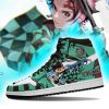 Tanjiro Sneaker Boots Water & Fire Demon Slayer Cosplay Custom Anime Shoes Fan Jordan Sneakers Gifts Idea TLM2710
