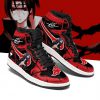 Akatsuki Itachi Sneakers Boots Naruto Cosplay Custom Anime Shoes Jordan Sneakers Gifts Idea TLM2710