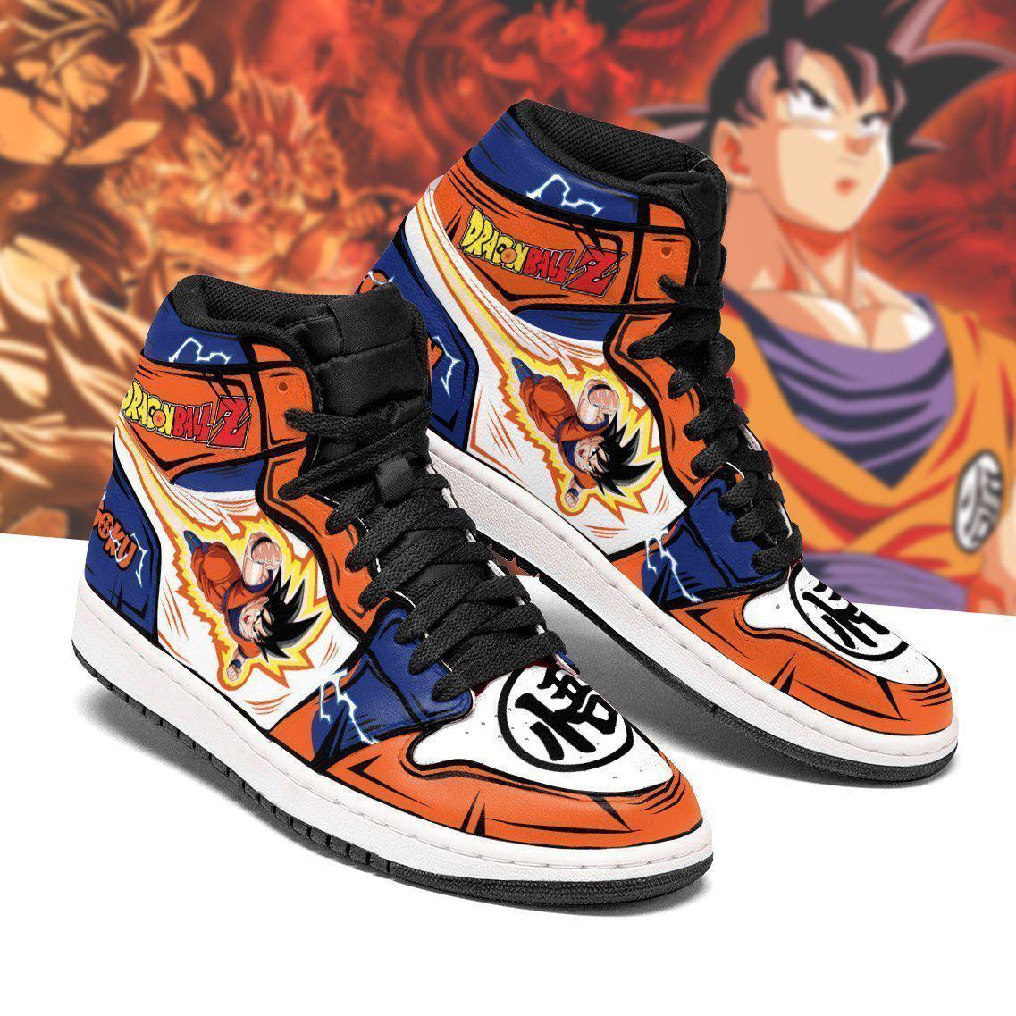 Goku Sneakers Boots Cosplay Custom Dragon Ball Z Anime Shoes Jordan Sneakers Gifts Idea Costume TLM2710