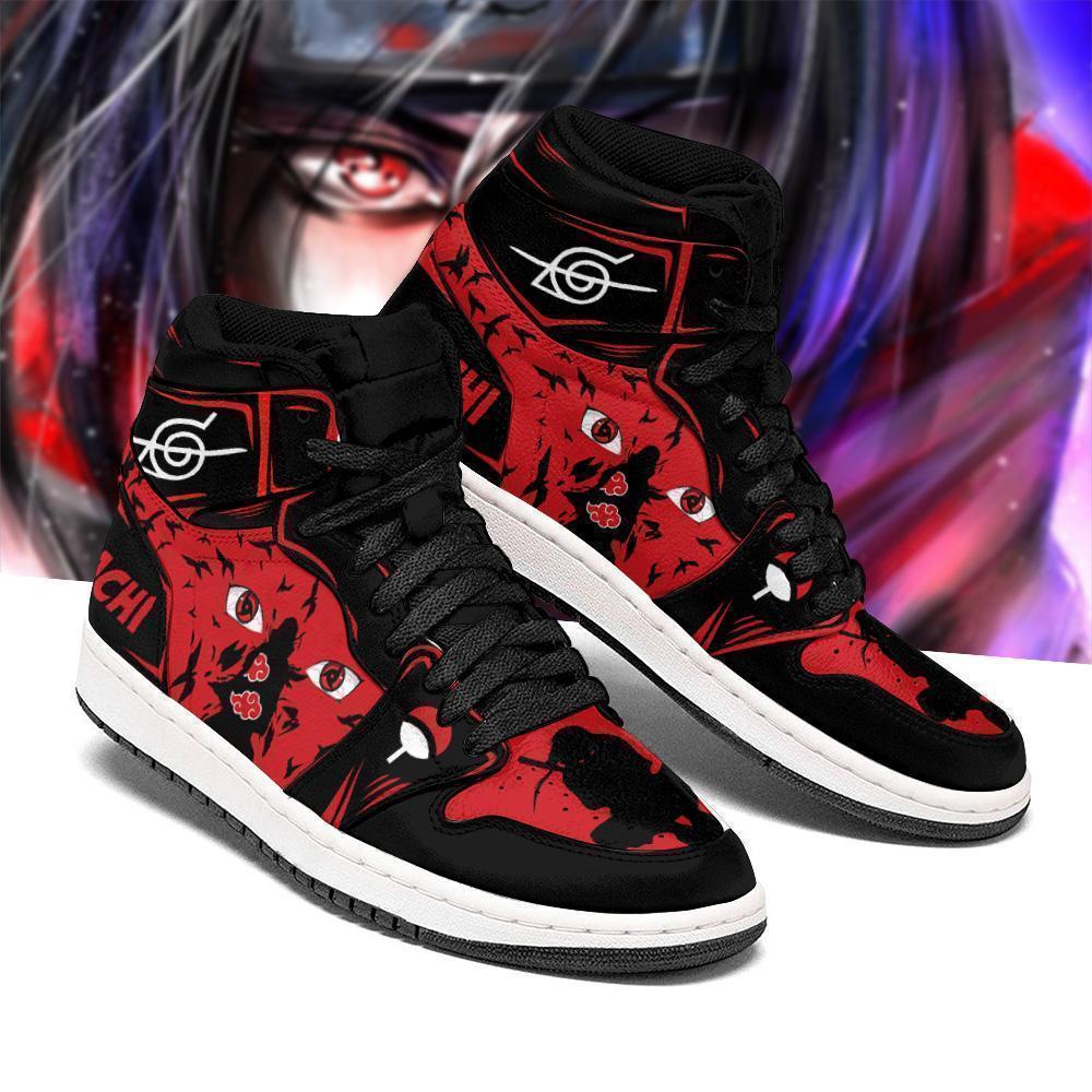 Naruto Itachi Shoes Eyes High Top Cosplay Costume Anime Jordan Sneakers Gifts Idea Sneakers Boots TLM2710