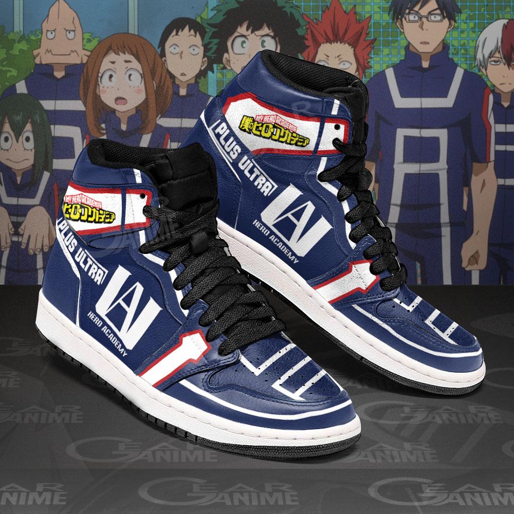 UA High School Uniform Sneakers Boots Plus Ultra MHA Cosplay Custom Anime Shoes Jordan Sneakers Gifts Idea TLM2710