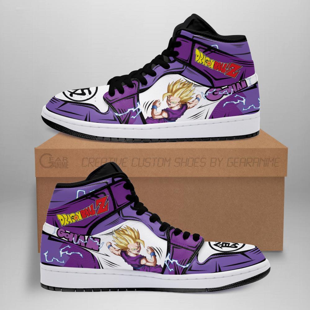 Gohan Shoes Boots Dragon Ball Z  Cosplay Custom Anime Sneakers Fan Jordan Sneakers Gifts Idea TLM2710