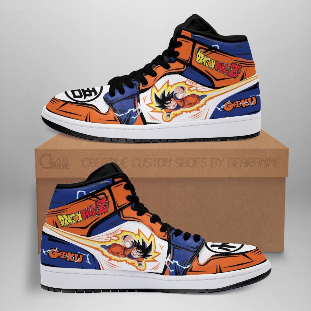 Goku Sneakers Boots Cosplay Custom Dragon Ball Z Anime Shoes Jordan Sneakers Gifts Idea Costume TLM2710