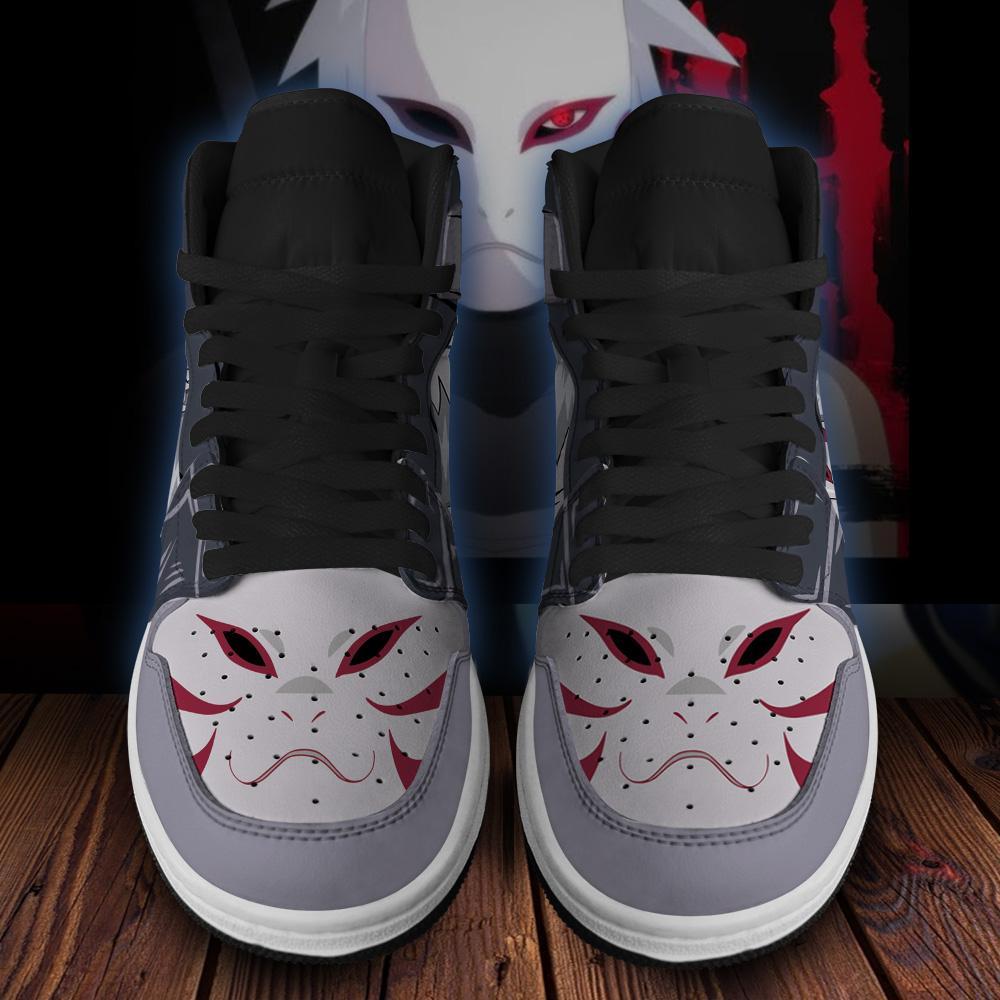 Kakashi Sneakers Boots Naruto Anbu Anime Cosplay Custom Shoes Jordan Sneakers Gifts Idea TLM2710