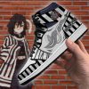 Demon Slayer Obanai Iguro Sneakers Boots Sword Snake Cosplay Custom Anime Sneakers Jordan Sneakers Gifts Idea TLM2710