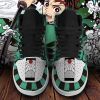 Tanjiro Sneaker Boots Water & Fire Demon Slayer Cosplay Custom Anime Shoes Fan Jordan Sneakers Gifts Idea TLM2710