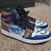Vegeta Blue Sneakers Boots Dragon Ball Z Cosplay Custom Anime Shoes Jordan Sneakers Gifts Idea TLM2710