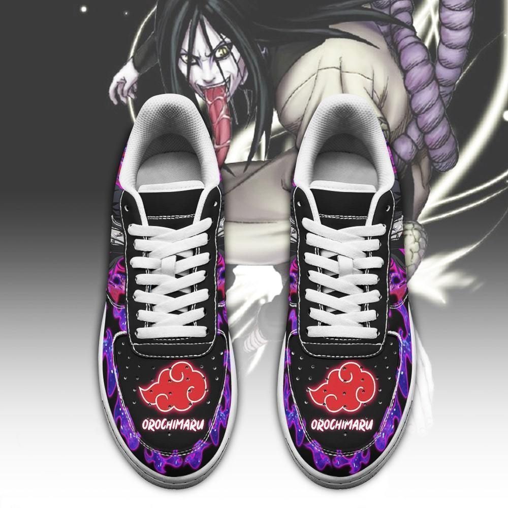Orochimaru Air Shoes Custom Naruto Anime Shoes Leather GO1012