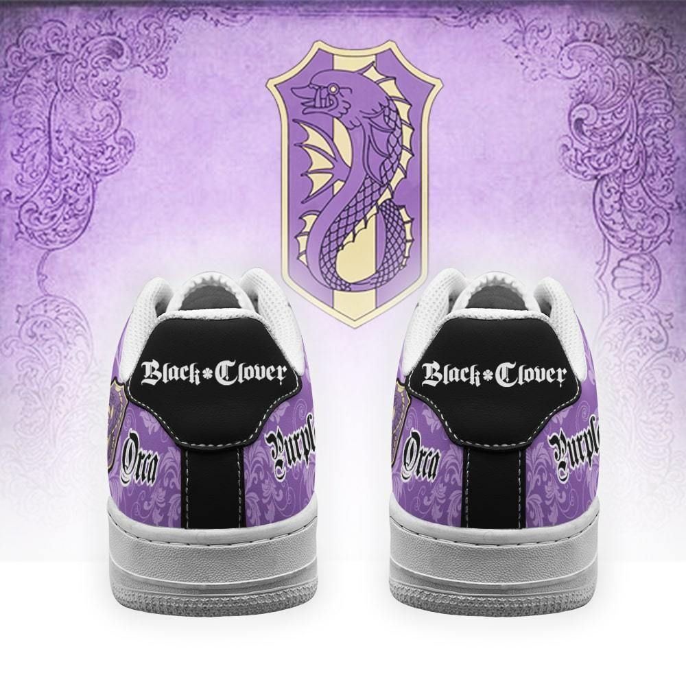 Black Clover Shoes Magic Knights Squad Purple Orca Air Shoes Anime GO1012