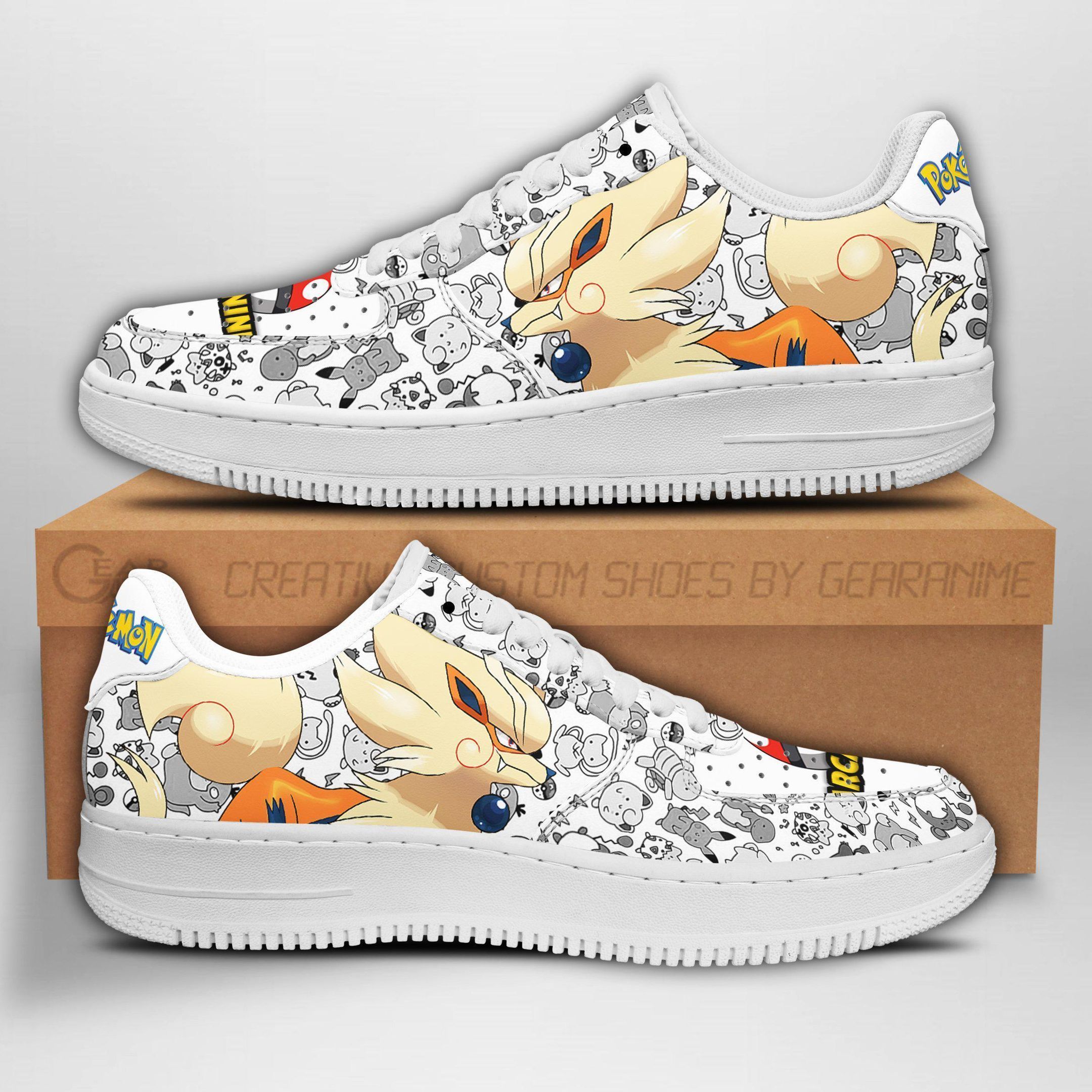 Arcanine Air Shoes Pokemon Shoes Fan Gift Idea GO1012