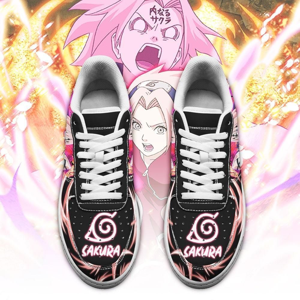 Sakura Haruno Air Shoes Custom Naruto Anime Shoes Leather GO1012