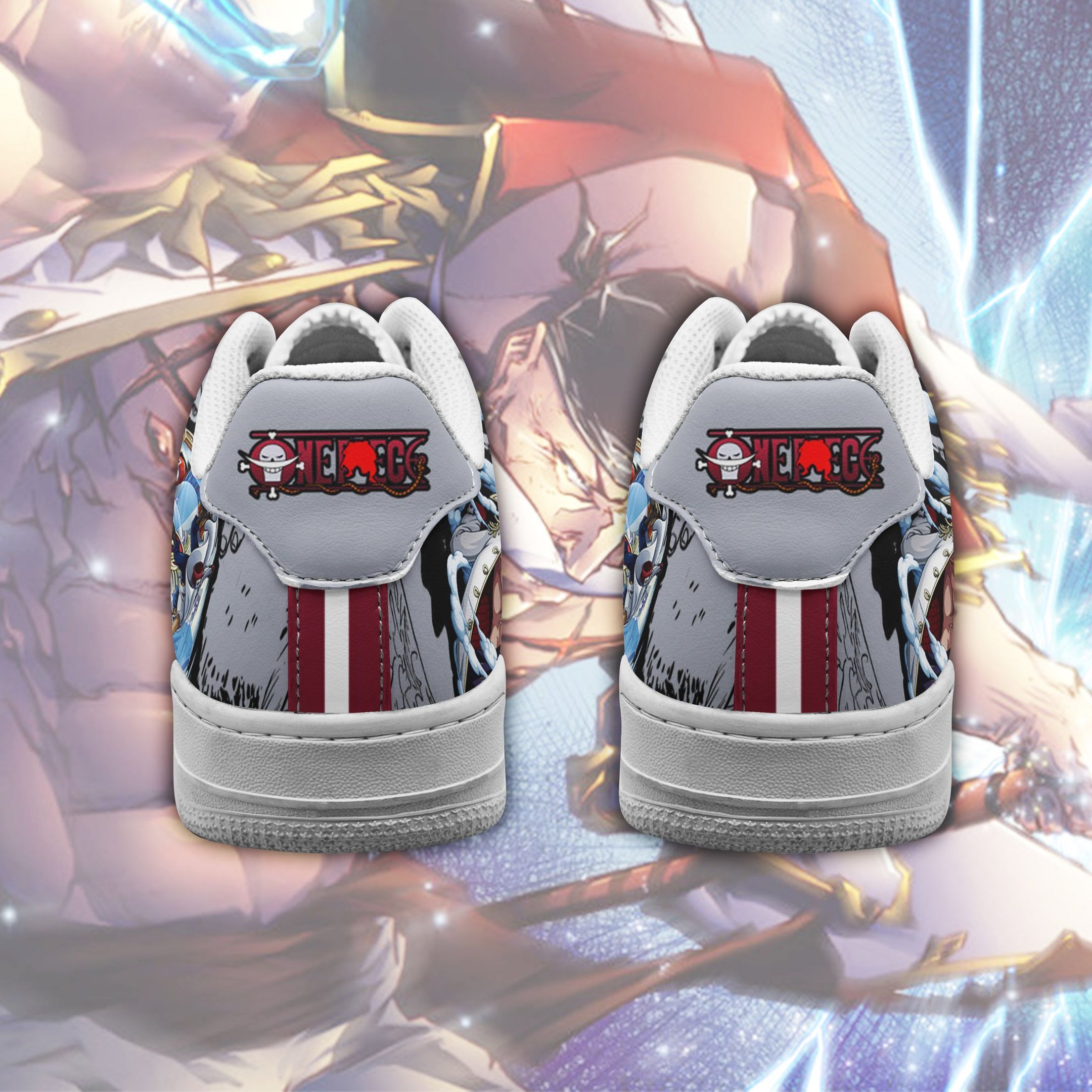 One Piece Whitebeard Air Shoes One Piece Anime Shoes GO1012