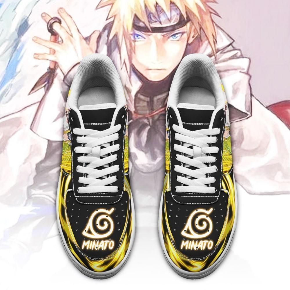 Minato Namikaze Air Shoes Custom Shoes Naruto Anime Shoes Leather GO1012