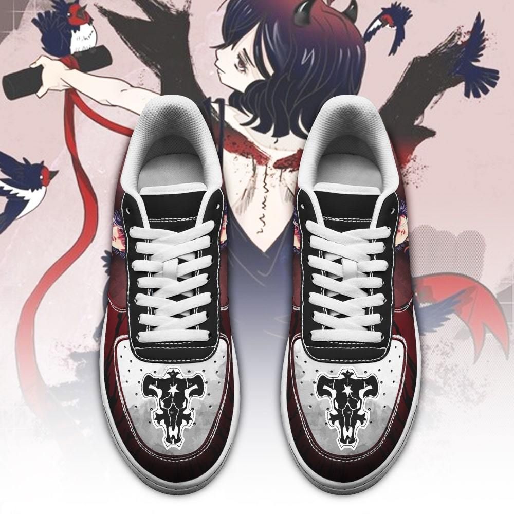 Nero Air Shoes Black Bull Knight Black Clover Anime Shoes GO1012