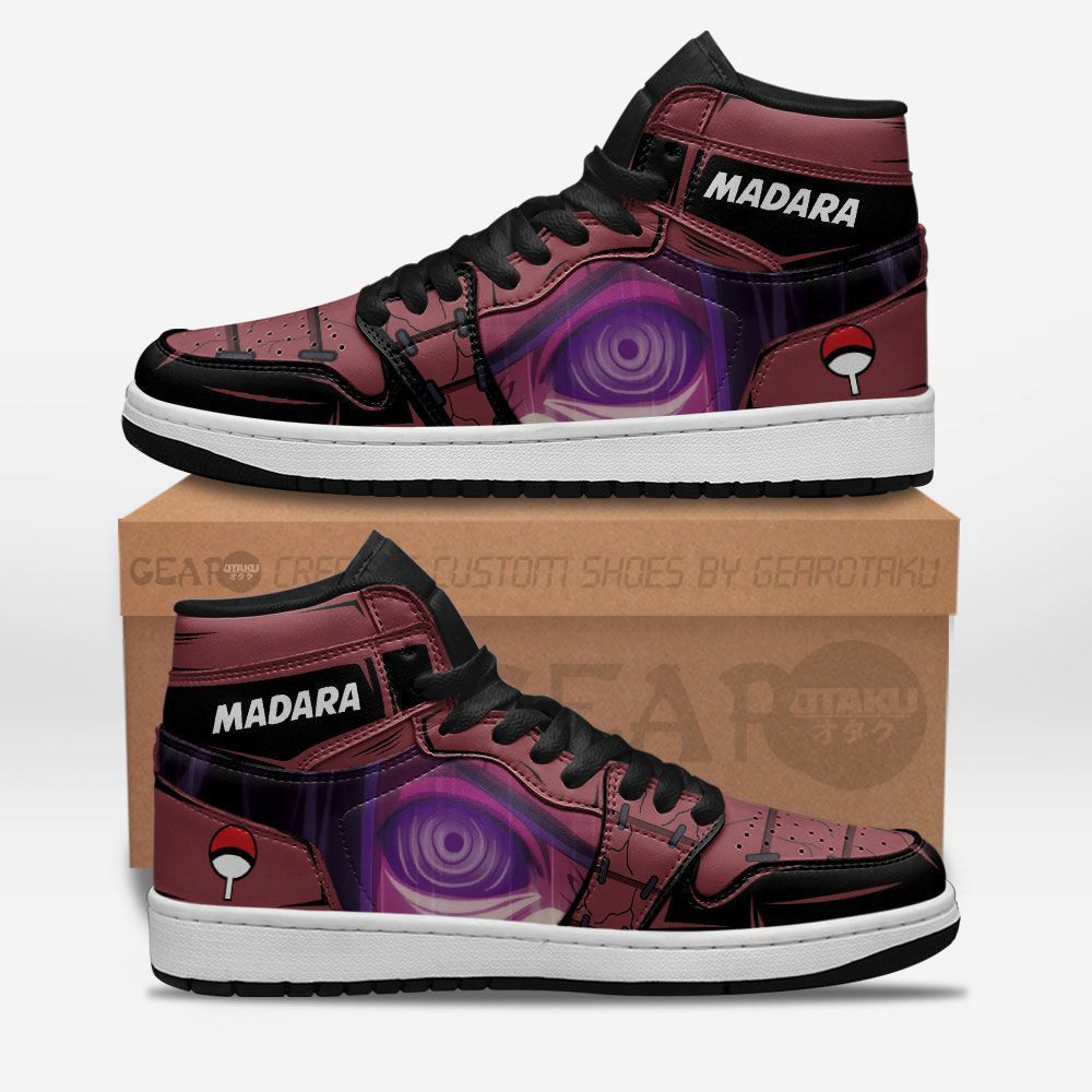 Madara Rinnegan Eye Shoes Sneakers Naruto Custom Anime Shoes GO1210