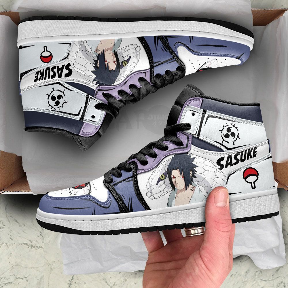 Uchiha Sasuke Aoda JD Sneakers Custom Anime Naruto Shoes GO1210