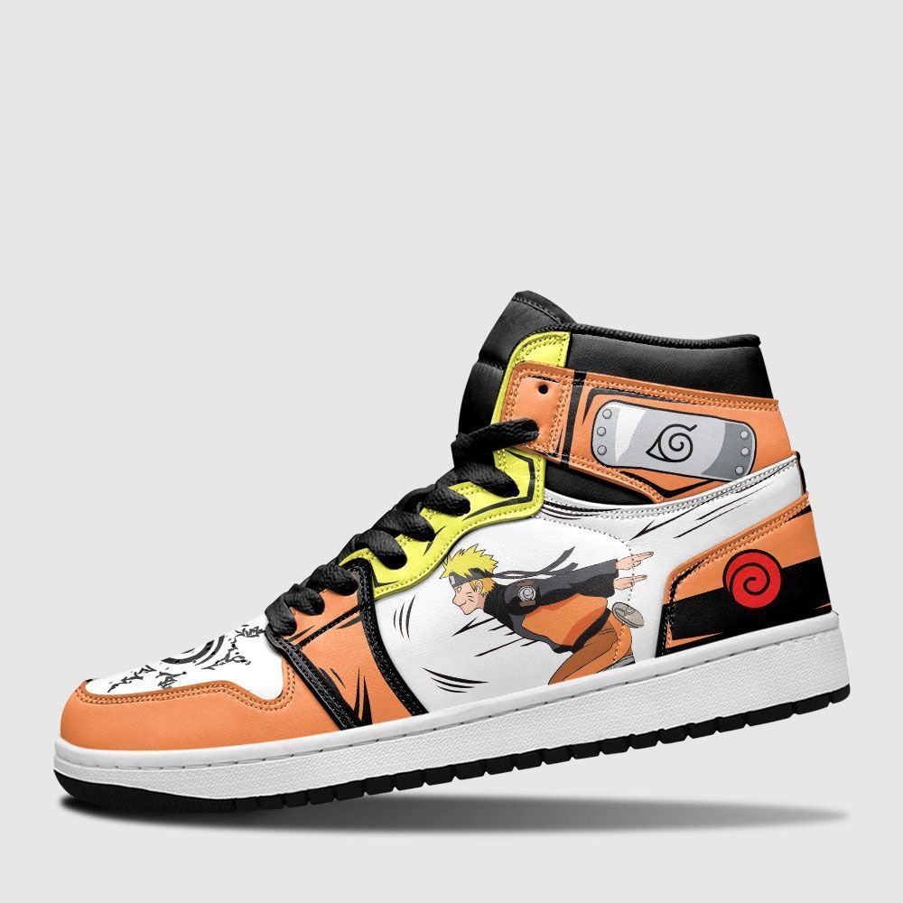 Uzumaki Naruto Running Style Shoes Sneakers Naruto Custom Anime Shoes GO1210