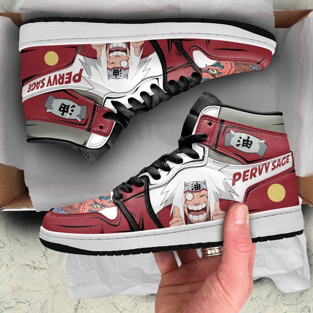 Jiraiya Pervy Sage Shoes Sneakers Naruto Custom Anime Shoes GO1210