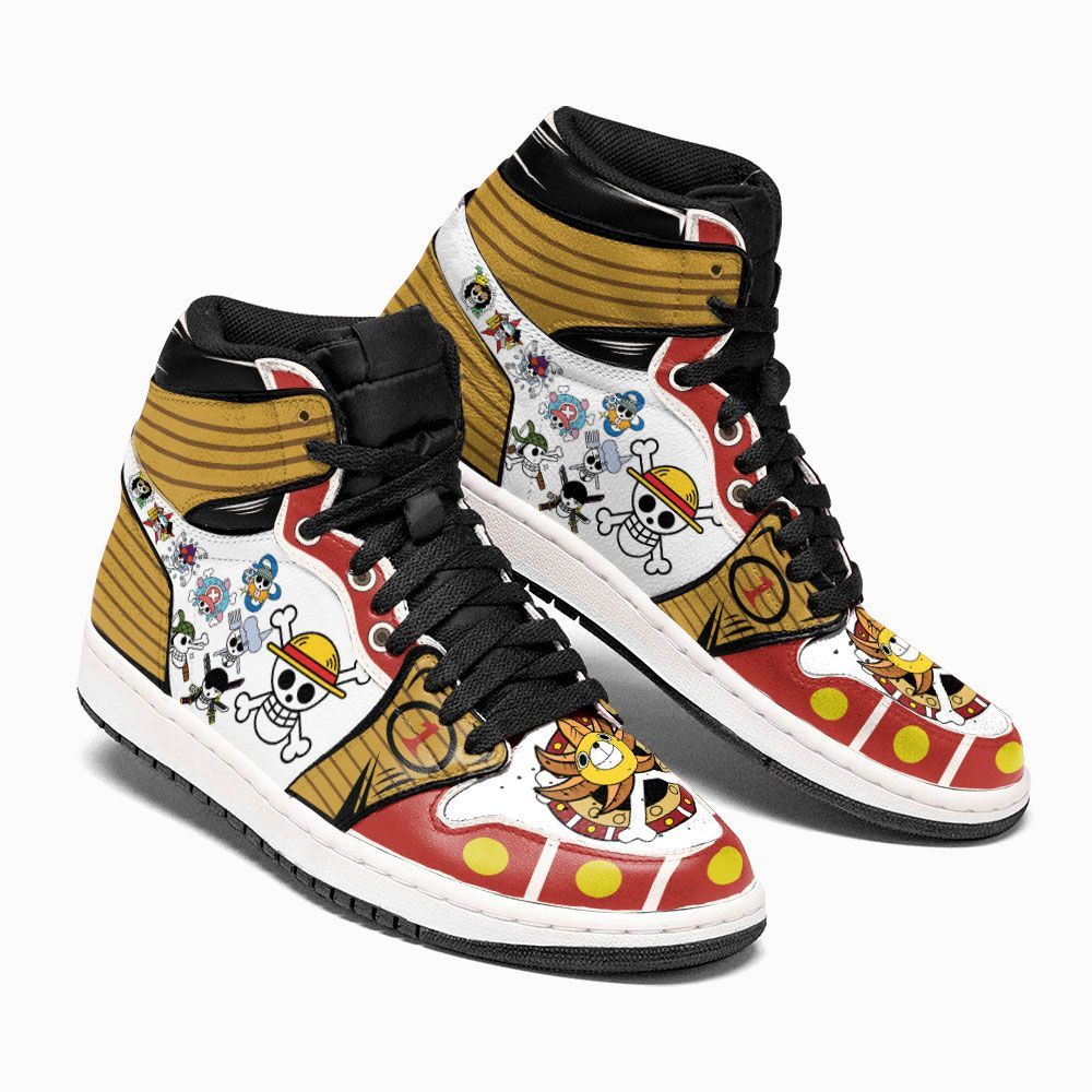 One Piece Sneakers Straw Hat Jolly Rogers Custom Anime Shoes GO1210