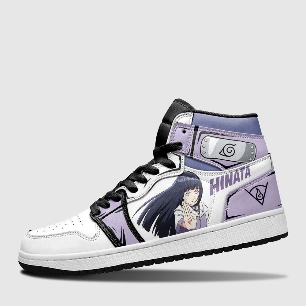 Hyuga Hinata Shoes Sneakers Uniform Naruto Custom Anime Shoes GO1210