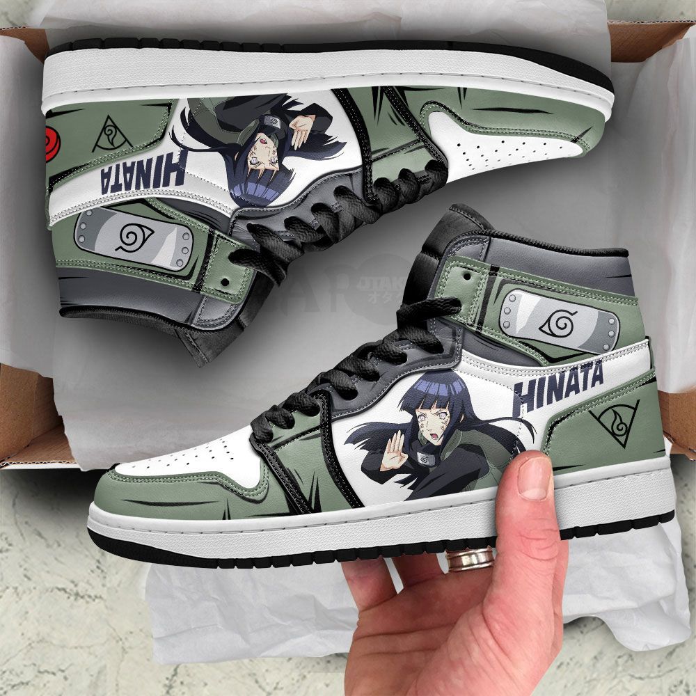 Hyuga Hinata Shoes Sneakers Jounin Naruto Custom Anime Shoes GO1210