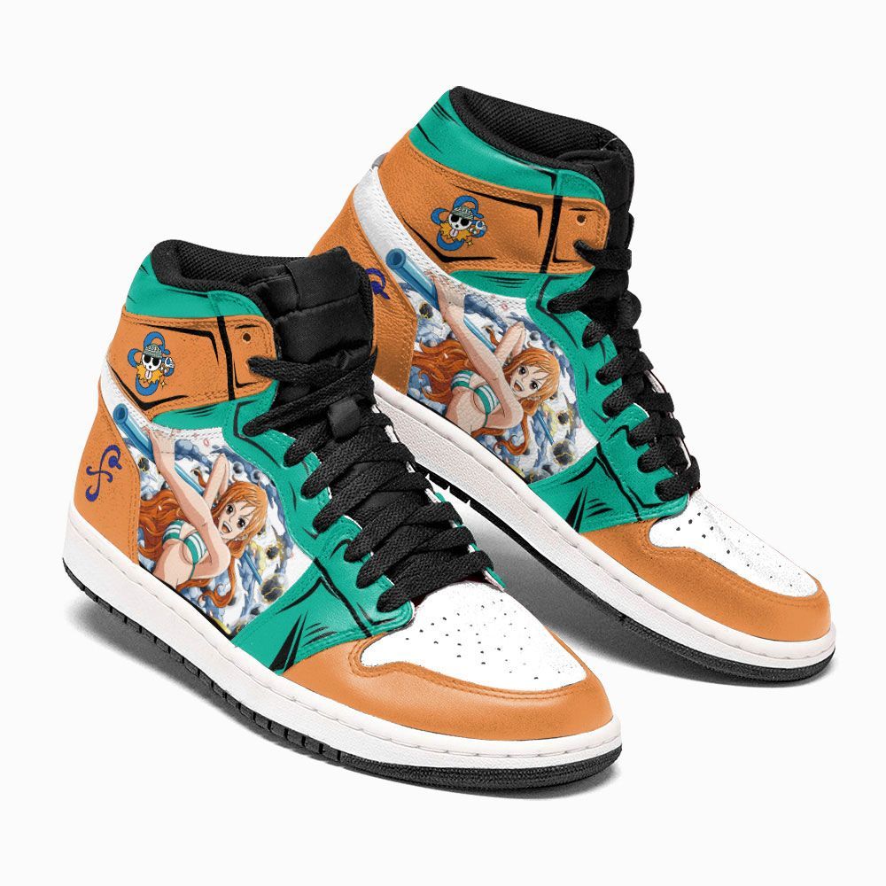 One Piece Shoes Sneakers Nami Custom Anime Shoes GO1210
