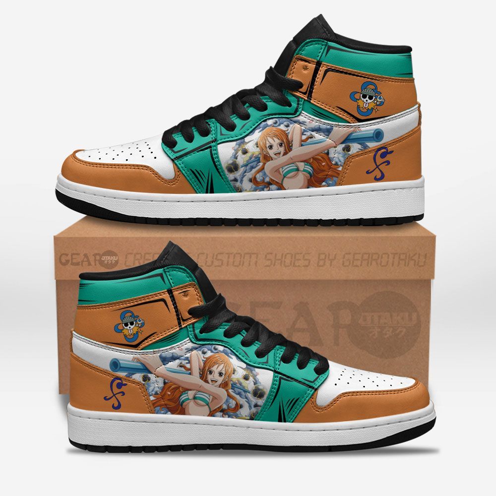 One Piece Shoes Sneakers Nami Custom Anime Shoes GO1210