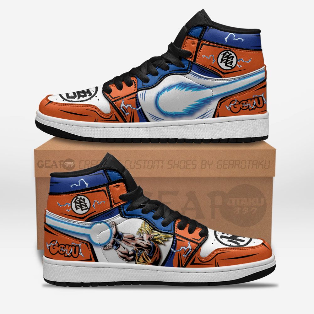 Goku Kamehameha Shoes Dragon Ball Custom Anime Shoes GO1210