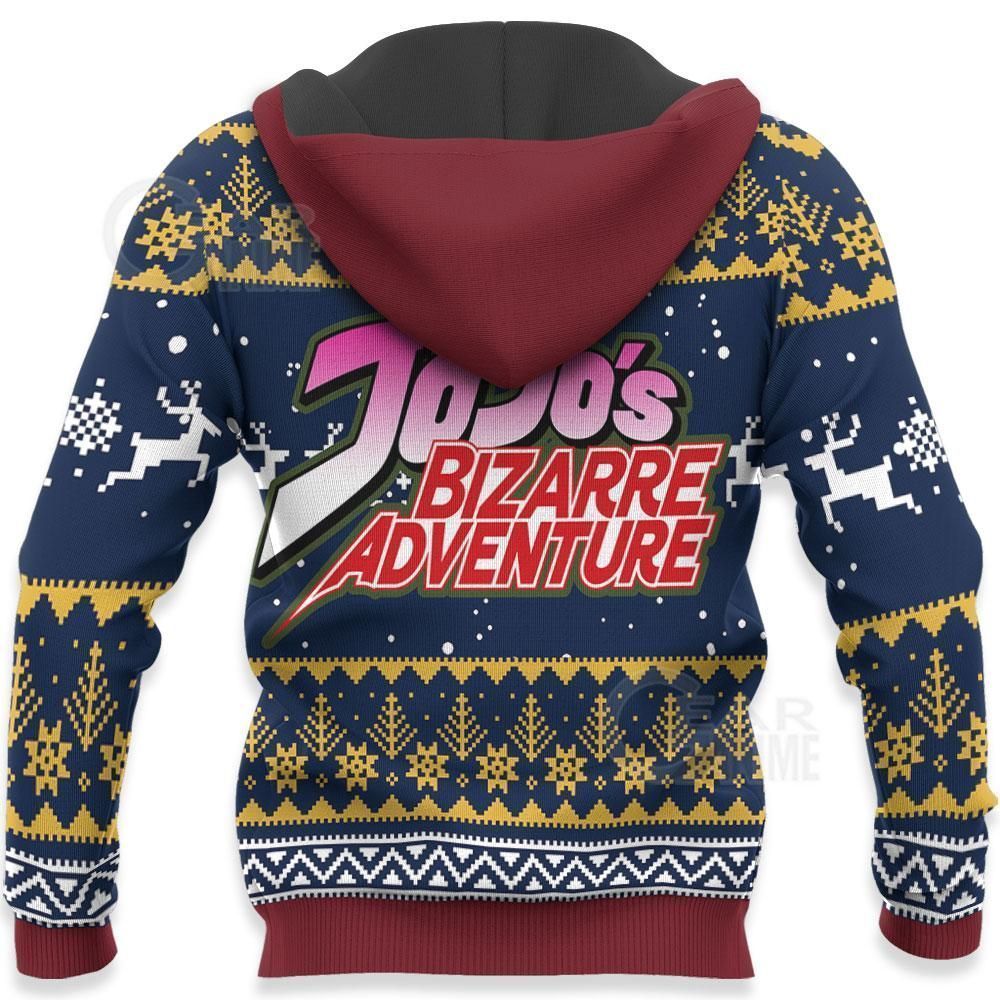 Jotaro Kujo Ugly Christmas Sweater JoJo's Anime Xmas Hoodie GO0110