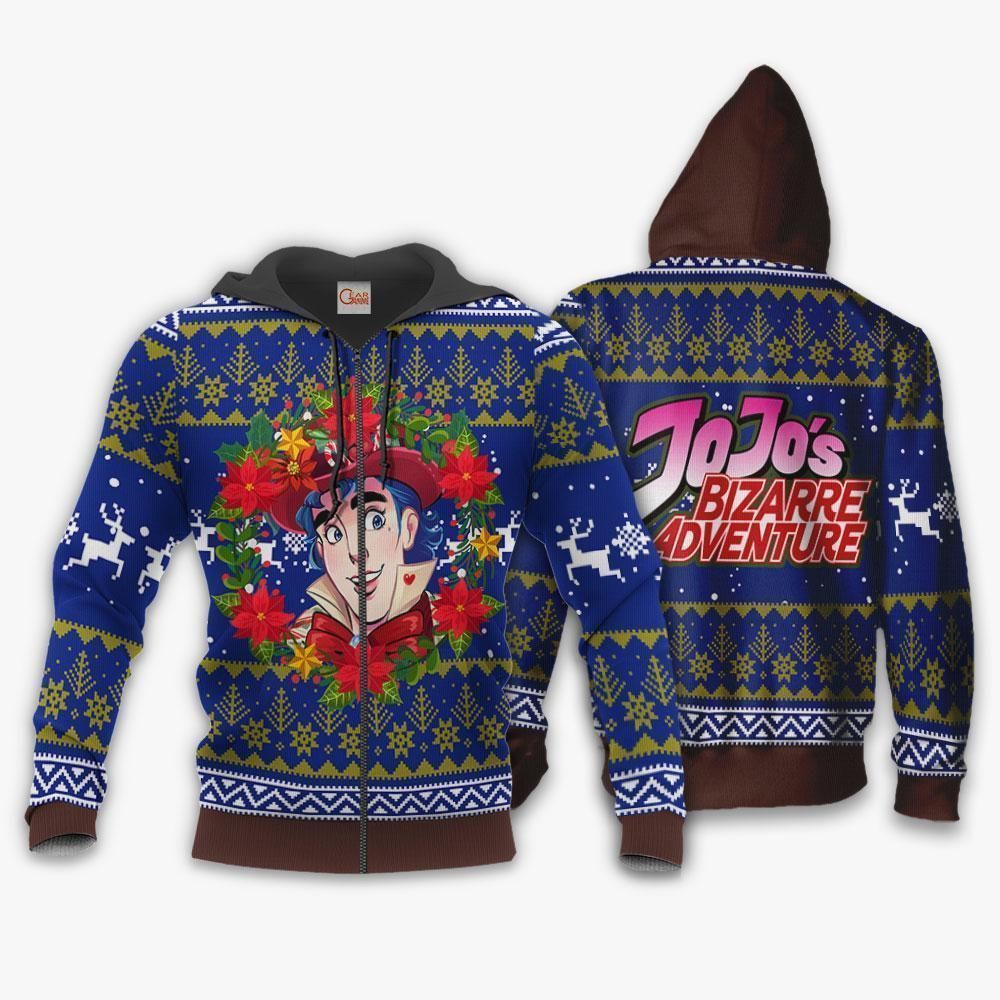 Jonathan Joestar Ugly Christmas Sweater JoJo's Anime Xmas Hoodie GO0110