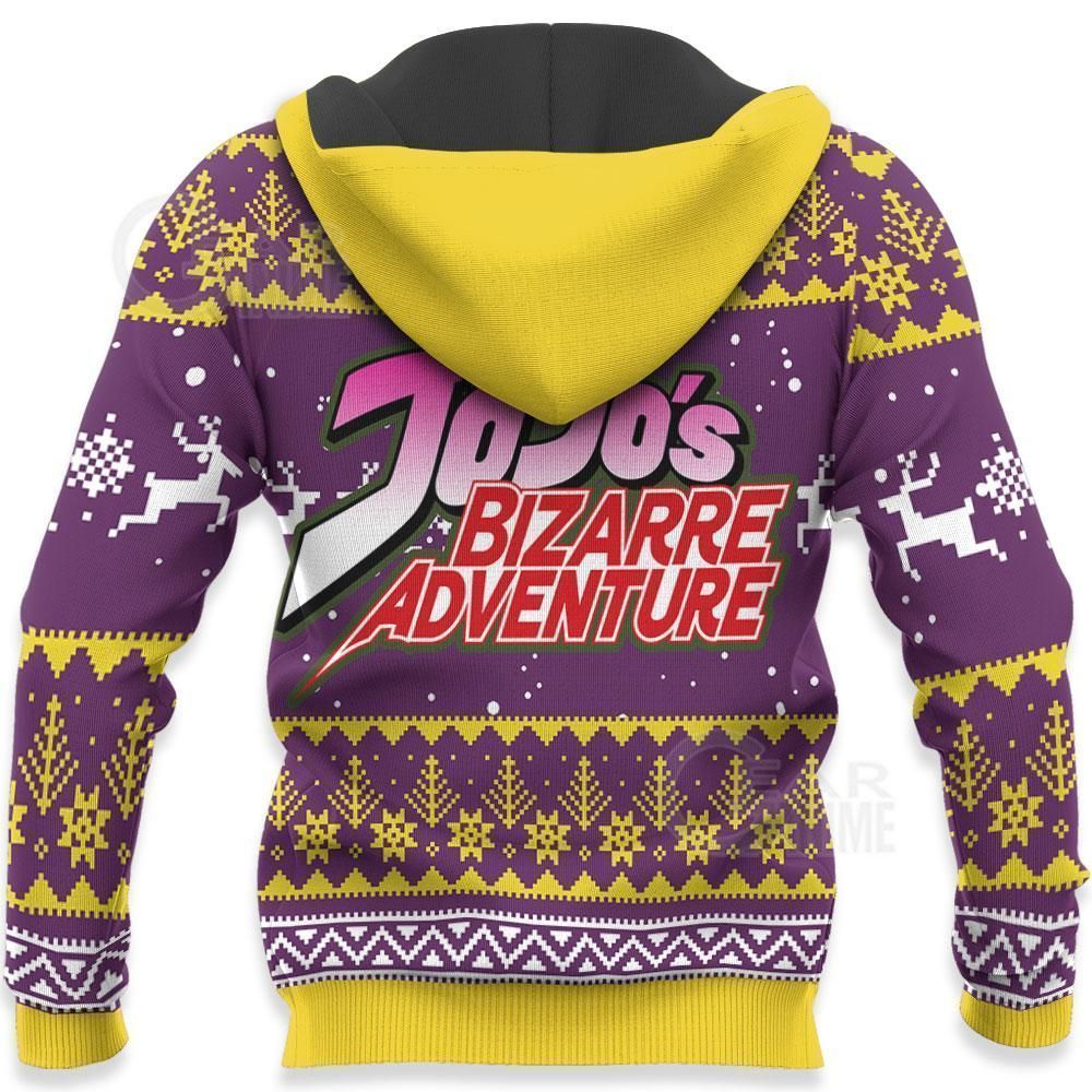 Giorno Giovanna Ugly Christmas Sweater JoJo's Anime Xmas Hoodie GO0110