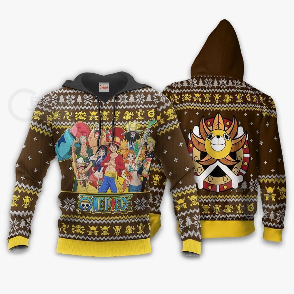 Straw Hat Pirates Ugly Christmas Sweater One Piece Anime Xmas GO0110