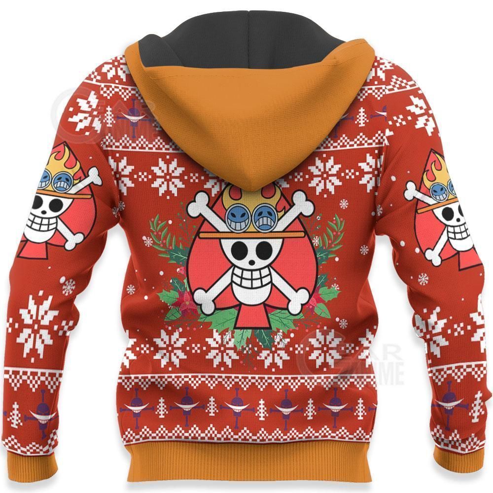 Portgas Ace Ugly Christmas Sweater One Piece Anime Xmas GO0110