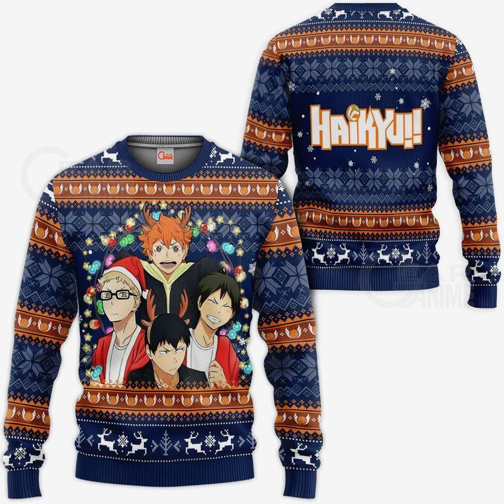 Haikyuu Ugly Christmas Sweater Haikyuu Anime Xmas Gift GO0110