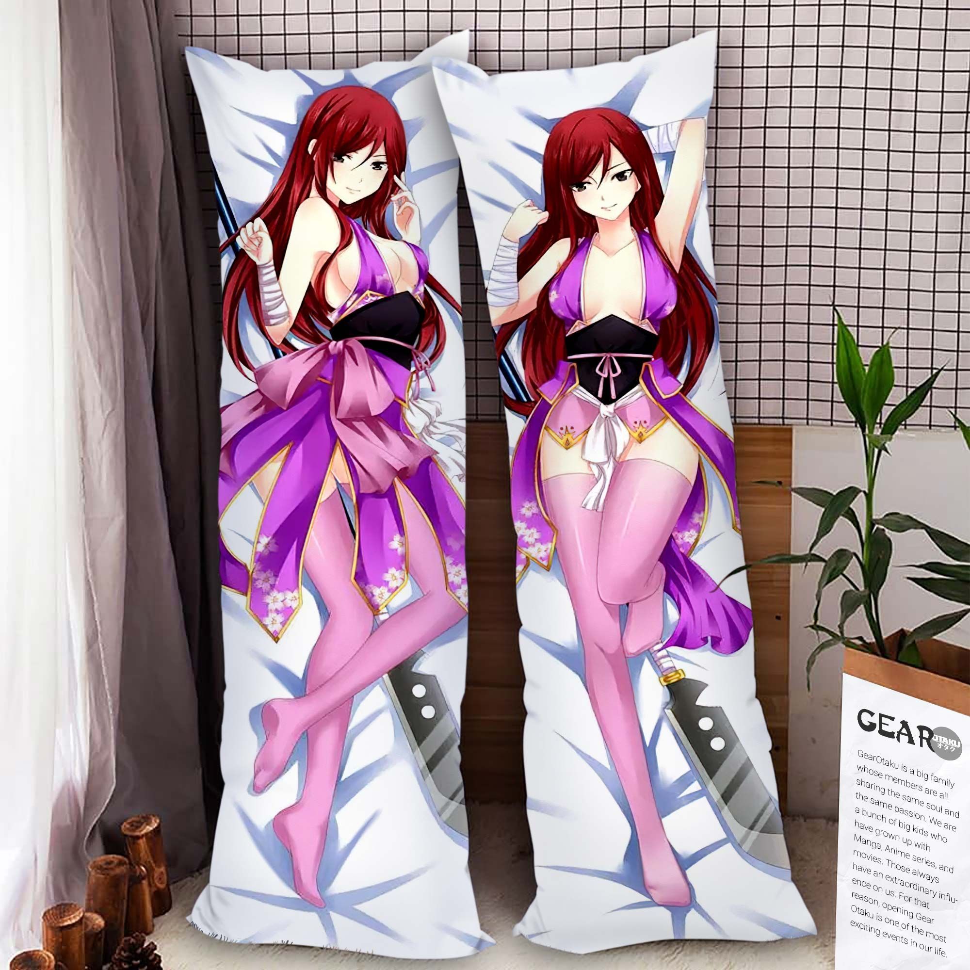 Erza Scarlet Body Pillow Cover Anime Gifts Idea For Otaku Girl Official Merch GO0110