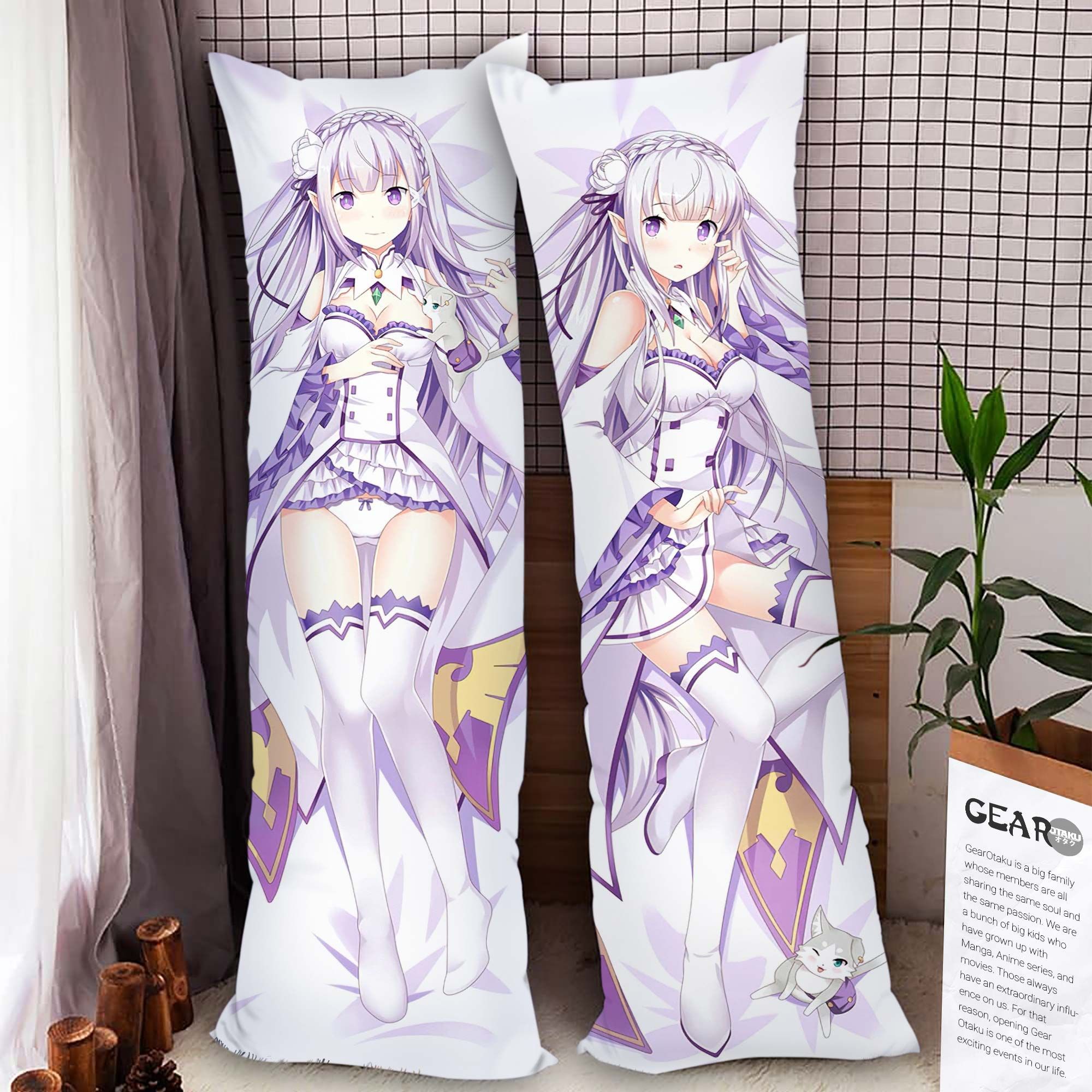 Re Zero Emilia Body Pillow Cover Anime Gifts Idea For Otaku Girl Official Merch GO0110