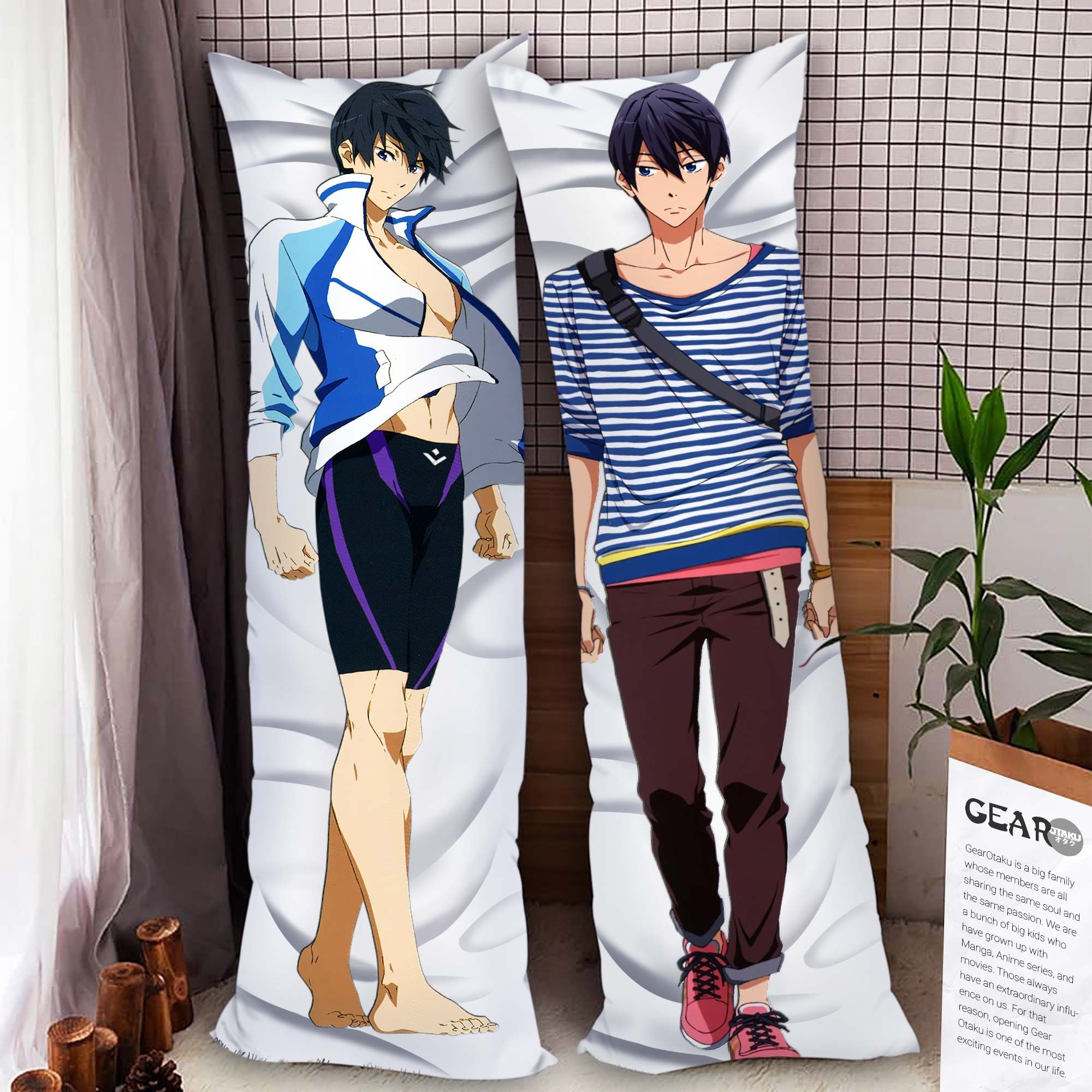 Haruka Nanase Body Pillow Cover Custom Free Iwatobi Swim Club Anime Gifts Official Merch GO0110