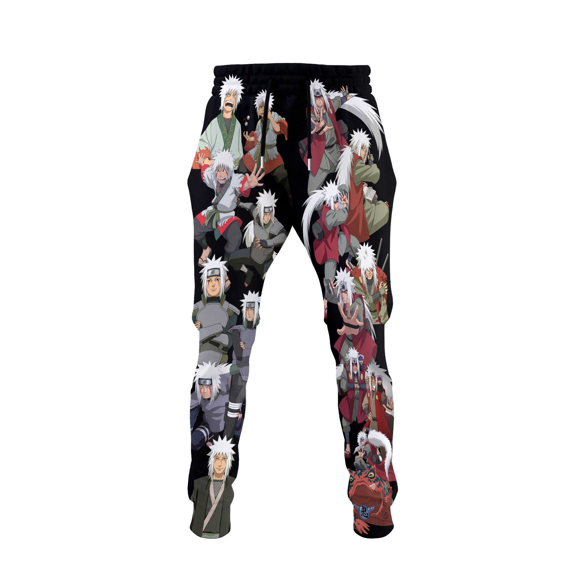 Jiraiya Joggers Fleece Custom Naruto Characters Anime Sweatpant G01210