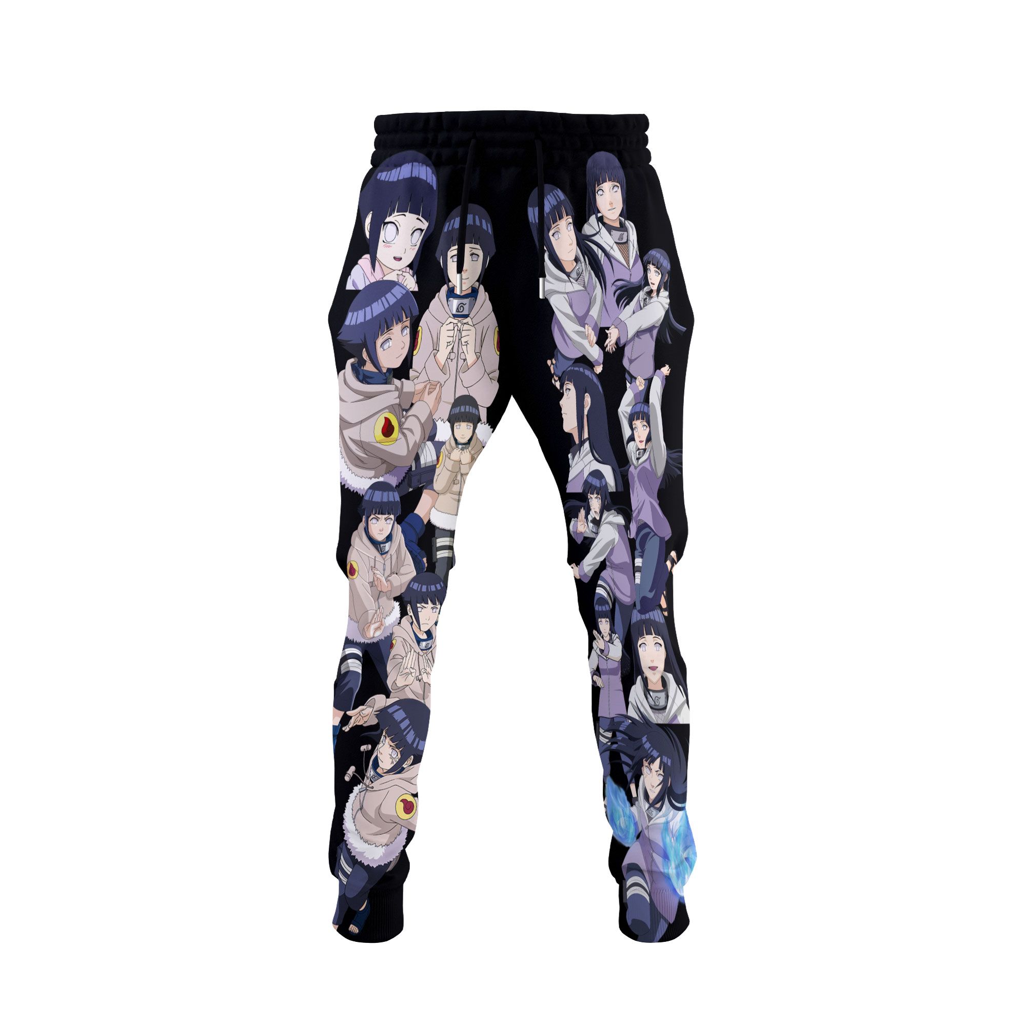 Hinata Hyuga Joggers Fleece Custom Naruto Characters Anime Sweatpant G01210