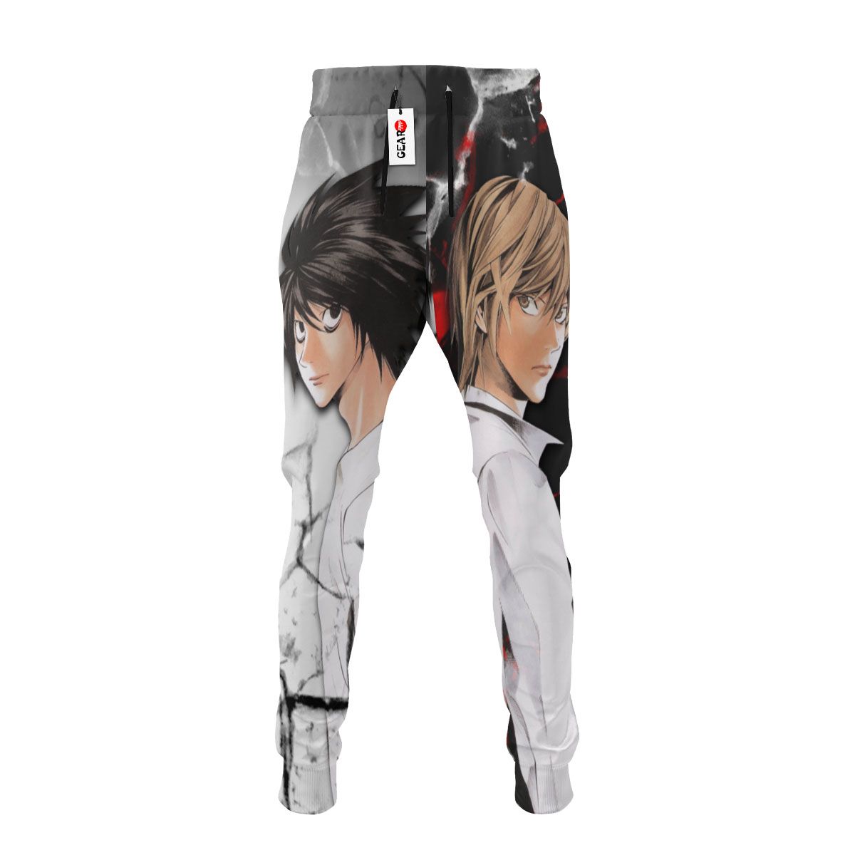 Light Yagami & L Lawliet Joggers Custom Death Note Anime Sweatpants G01210