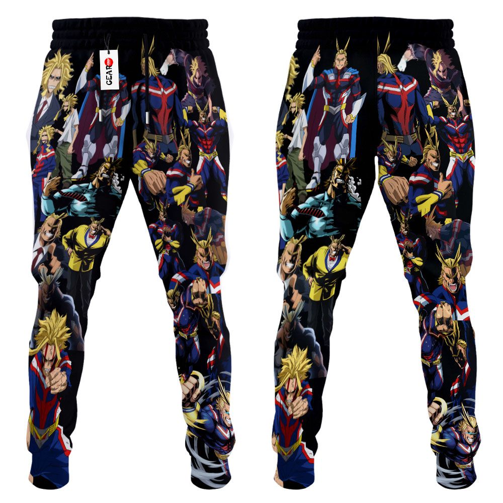All Might Fleece Custom My Hero Academia Anime Sweatpants G01210