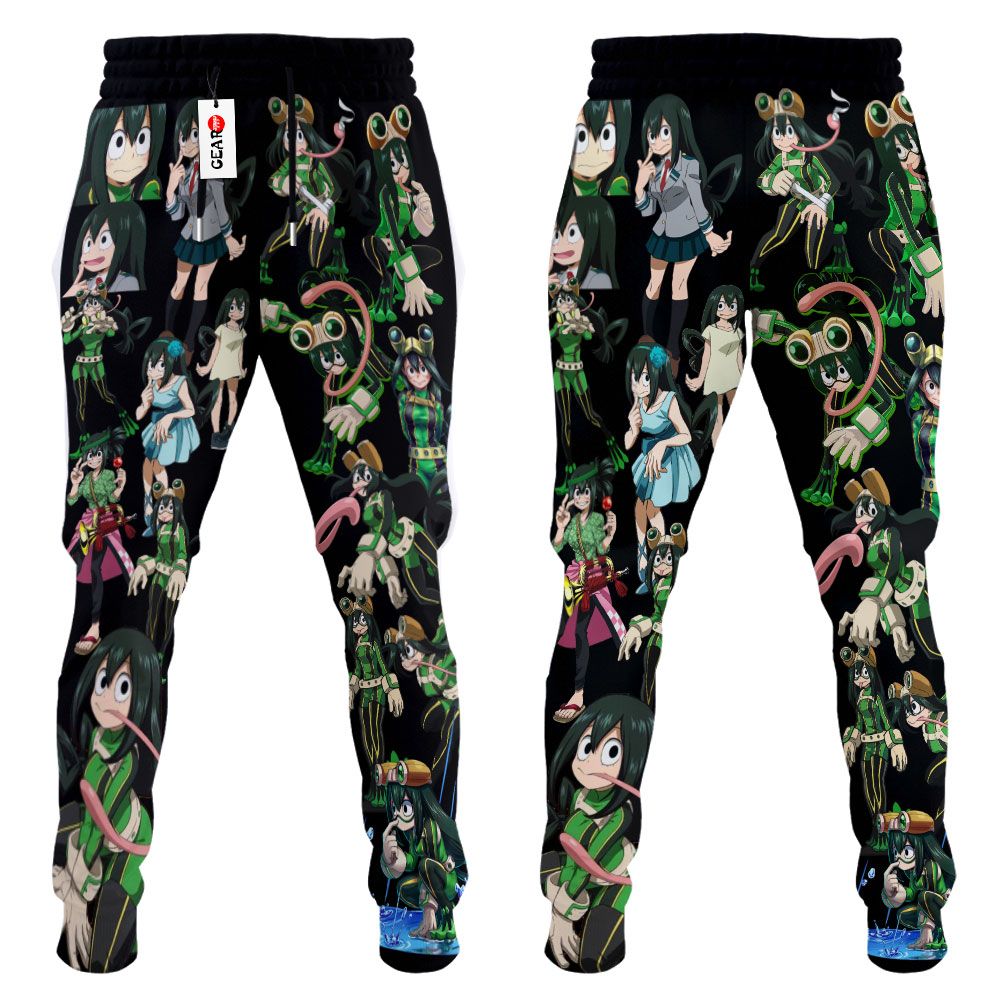 Tsuyu Asui Froppy Fleece Custom My Hero Academia Anime Sweatpants G01210