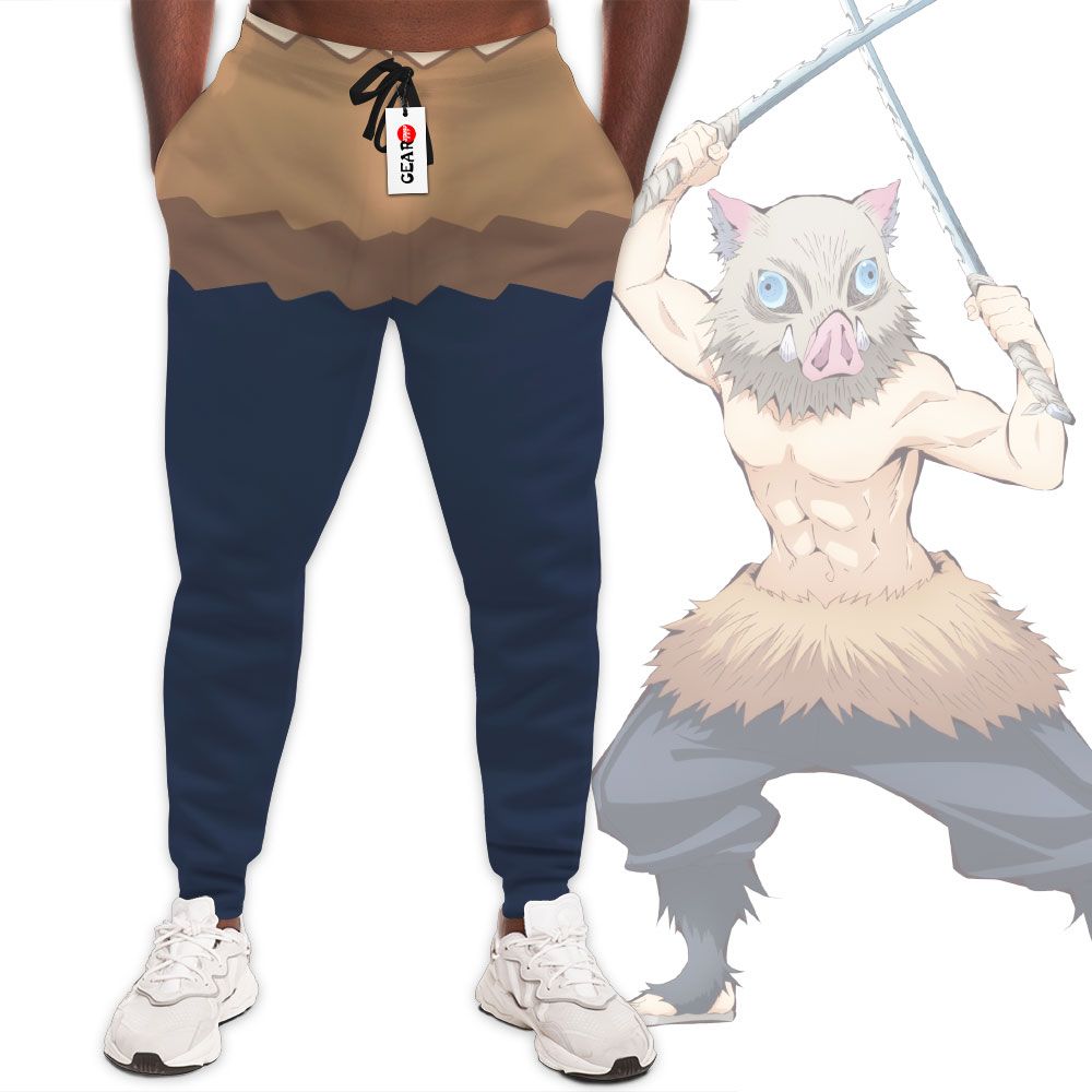 Inosuke Joggers Custom Uniform Demon Slayer Anime Sweatpants G01210