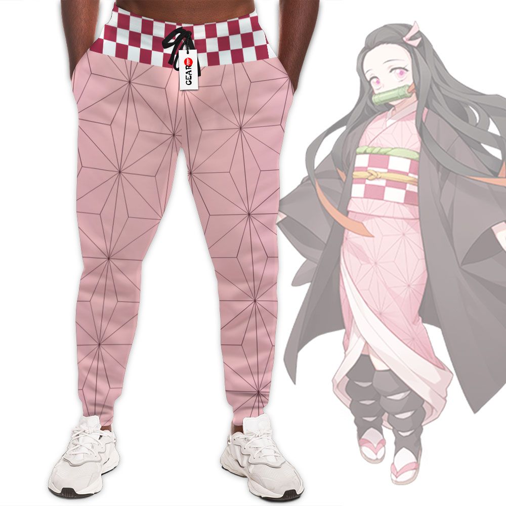 Nezuko Joggers Custom Uniform Demon Slayer Anime Sweatpants G01210